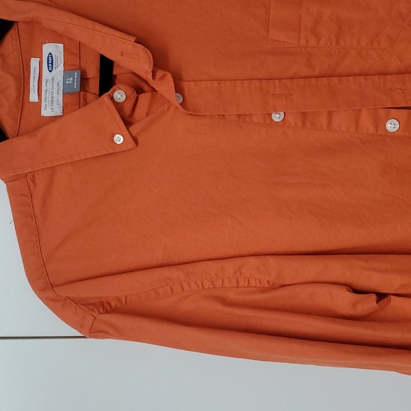 Old Navy XL Mens Orange Button Down Shirt Casual NWOT - Picture 4 of 10